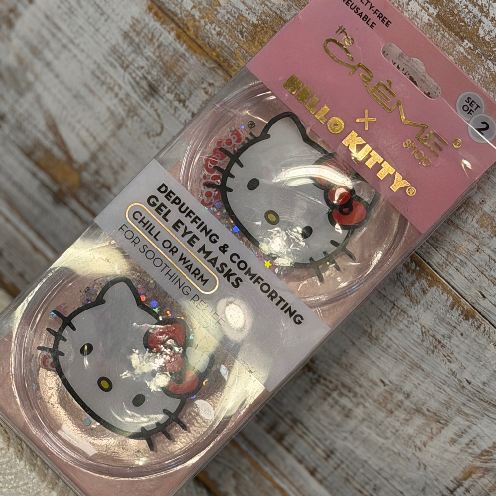 The Creme Shop x Hello Kitty Depuffing Comforting Gel Eye Masks Set of 2 New